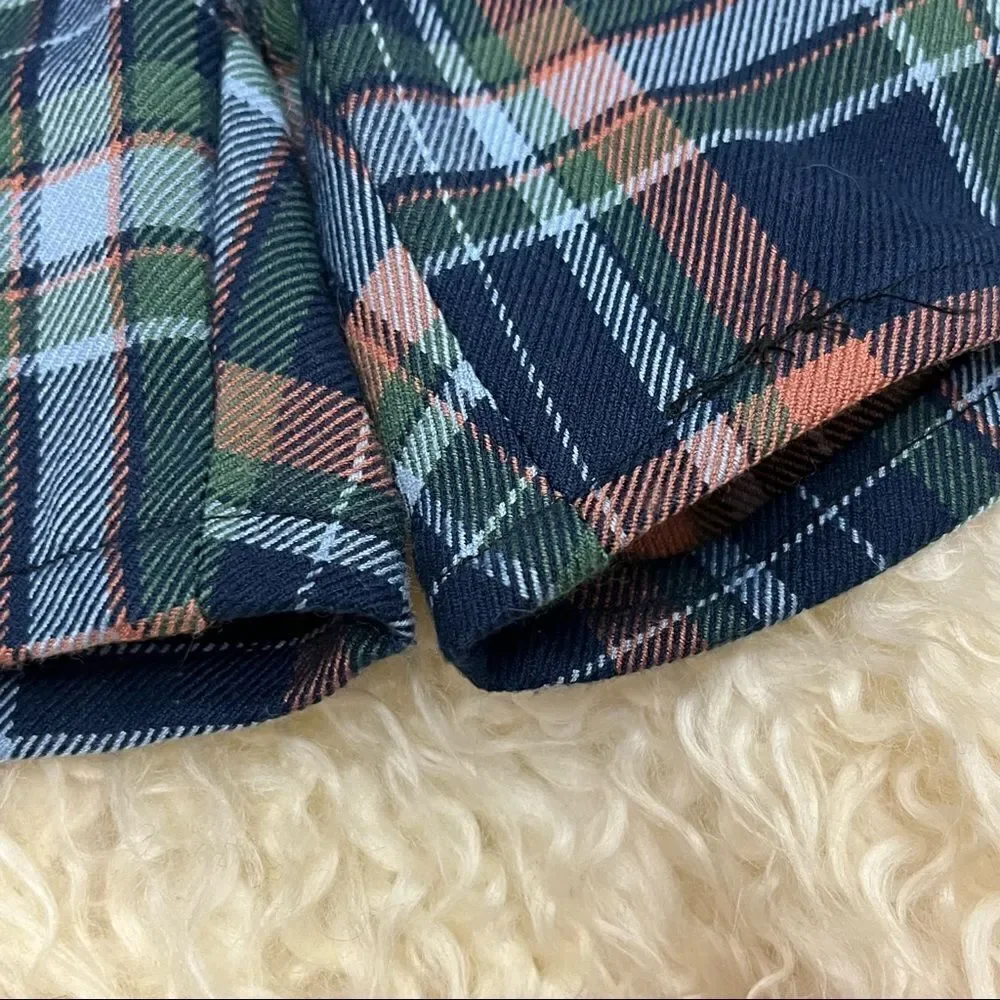 American Eagle High Rise Plaid Trouser DIY Shorts 0